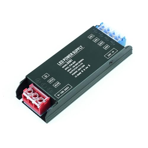 KSIBNW Alimentatore 24V Trasformatore AC 220V a DC 24V 6,25A 150W, Slim LED Trasformatore Trasformatori Netzteil Interruttore Adattatore Tensione Costante Alimentatoredi Bassa per Lampade Striscia LED