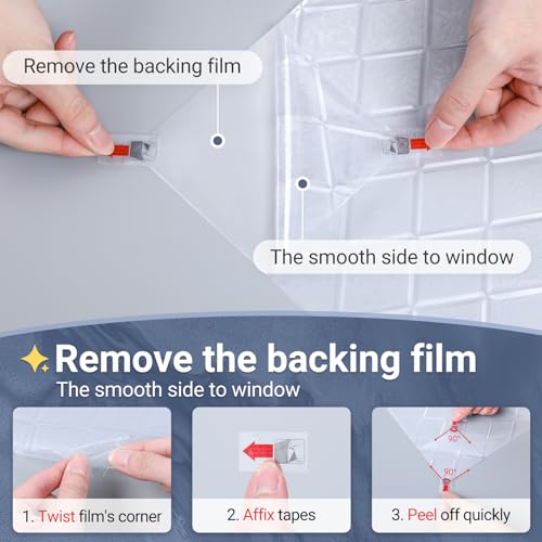 Rabbitgoo Window Privacy Film, Decorative Privacy Window Film Sun Blocking thumb #7
