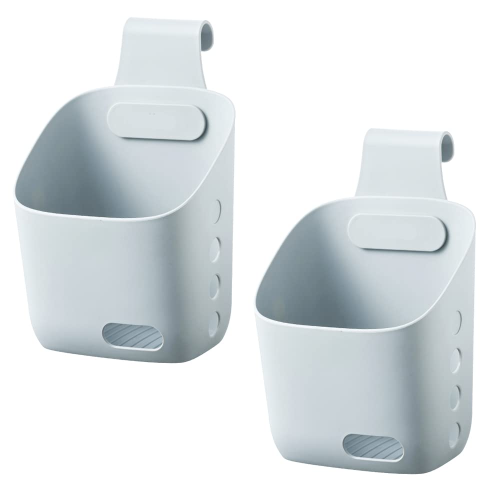 2 Cestini Appendibili Per Cucina - Bianchi, Con Gancio Regolabile Per Porte E Ringhiere - Foto 9