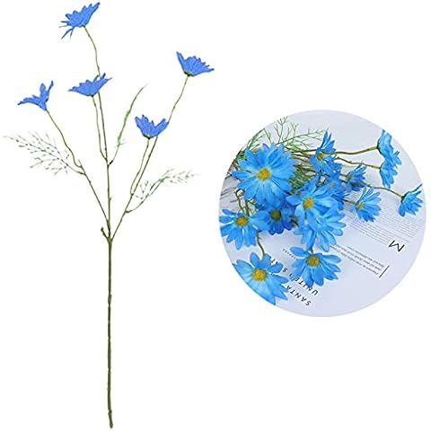 husnshiwqin 1 Pc 5 Heads Artificial Plant Vivid Faux Silk Flower Easy to Maintain Simulation Flower Home Decor Artificial Plant for Office Cover