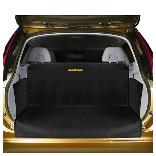 GOODYEAR, Water Resistant Cargo Liner Trunk Mat, Dirt Protector Cover, Fit Most SUVs, Durable and Heavy Duty, Easy Installation, Size: 67” X 61.5”, Made Only from Tough Materials