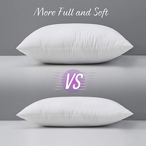 Emolli 18 X 18 Pillow Inserts Set Of 4, Throw Pillow Inserts Premium Stuffer Down Alternative,Super Soft Microfiber Filled Decorative Pillow Cushion #TOP1