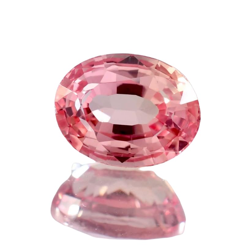 Pierre morganite ovale 8x10mm naturelle taillée à facettes pour création de bijoux DIY
