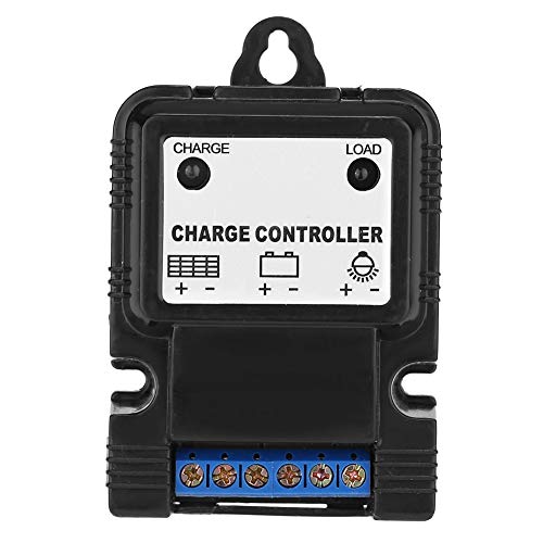 BuyWeek PWM Solarmodul-Laderegler 6V/12V 3A Intelligenter Solarregler Tragbares Solarpanel-Ladegerät Solarladeregler mit LED-Anzeige, Lichtsteuerung und Zeitsteuerung, Einstellbar Batterieregler