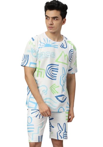 Image of Wear Your Opinion Mens Co ord Set All Over Printed T-Shirt & Short Set