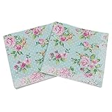 Serie de flores: el estilo AGNN 20 PC/porción Rose servilletas de Papel for el Evento y la decoración del Partido del Tejido Decoupage 33cm * 33cm (Color : B)