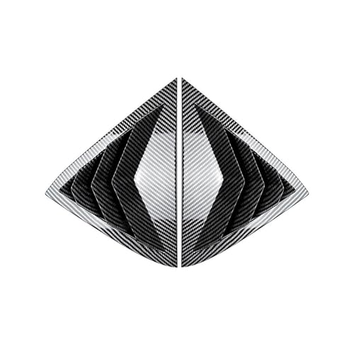Persienne de fenêtre arrière Ford Fiesta MK7.5 look carbone decoration quart de vitre 2008-2017