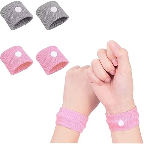 MQLAE 2 Pairs Travel Bands Motion Sickness Bands Anti Nausea Wristbands Car Sea Morning Sickness Relief Bands for Adults Kids Girlds Boys Teens - 2Pairs Cover