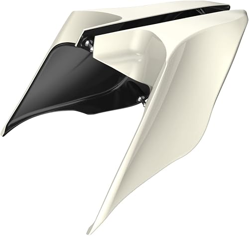 Miniatura 137 de Advanblack Barracuda - Cubiertas laterales estiradas plateadas (brillantes), paneles extendidos para Harley Touring Street Glide Road Glide Electra