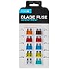 Simply BF819 Alloy Blade Fuse Assortment, Ideal for Vehicle Use, 10 Pieces and 7 Types 5A 7.5A 10A 15A 20A 25A 30A Multi-Function Car Fuse, Set of 10