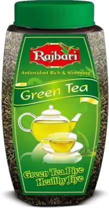 Rajbari Green Tea 100gx4 | 100% Pure & Natural | Weight Reducer & Immunity Booster Tea Green Tea Plastic Bottle (4 x 100 g) (B0CV15C35D) Amazon Price History, Amazon Price Tracker