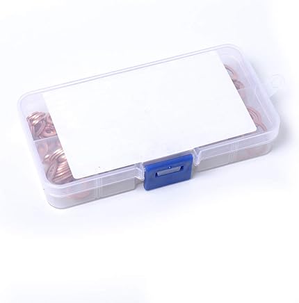 Bomcomi 200pcs 9 Tama?os de Cobre Juego de Juntas Juego de Juntas de Anillo arandela Plana con Caja de pl?stico M5 / M6 / M8 / M10 / M12 / M14 para Generadores Maquinaria Bomcomi 200pcs 9 Tama?os de Cobre Juego de Juntas Juego de Juntas de Anillo arandela Plana con Caja de pl?stico M5 / M6 / M8 / M10 / M12 / M14 para Generadores Maquinaria