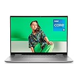 Dell Inspiron 16 2in1 Convertible Laptop|16“ FHD+ Touch 300nits WVA Display| Intel Core i5- 1235U | 8 GB RAM | 512 GB SSD | Intel ADL-P P28 Iris |Windows 11 Home| QWERTZ Tastatur |Platinum-Silver|