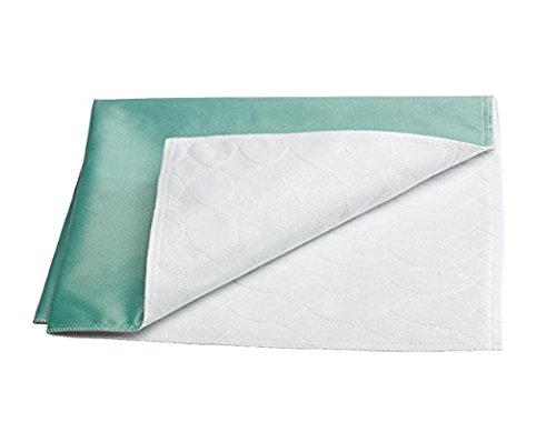 Nobles Washable Waterproof Mattress Sheet Protector Bed Underpad - Large 34 x 36 inches with 18 Tuck-Ins -