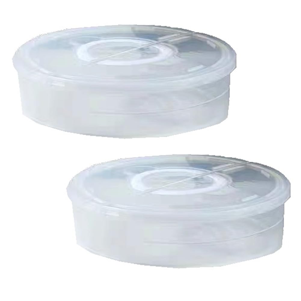 Kissmii Plastic Pie Box with Lid Fresh-Keeping Box Pie Box with Handle Pie Box Suitable for Transport