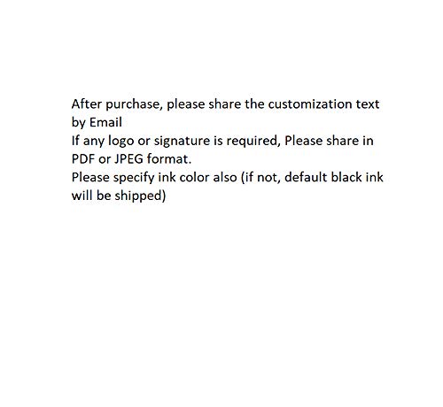 Customized Up to 5 line Bank Endorsement Stamp, This Self Inking Stamp Include Address, Endorsement and Custom Message - 4913-7/8\" x 2-3/8\"
