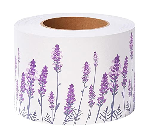La Mejor Lista de Cenefas Top 5. 39 Friso Para Pared Cenefas Adhesivas BañO Cocina de Papel Para Paredes 3d Infantiles Decorativas Pintado Cocina Vinilo Autoadhesivo Impermeable Lavanda morada 10 X 500cm