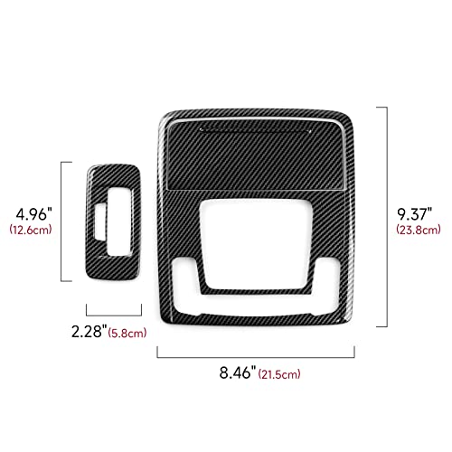 Image of Car Reading Light Cover Decals for 2022 2023 2024 2025 2026 Honda Civic 11th Gen Accessories ABS Carbon Fiber Interior Stickers