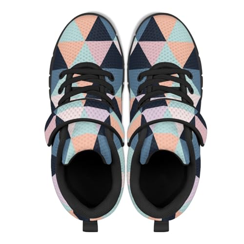 Sneakers for Kids Girls Cute Soft Casual Daily Wear Non Slip Hook and Loop Floral Print Running Gym Sneakers