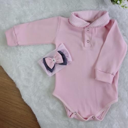 Conjunto Body Manga Longa com Jardineira MeninaChiquinha 03 Peças (RN)