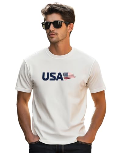 Image of Veirdo Regular Fit Half Sleeves Round Neck Typographic Printed Pure Cotton T-Shirt for Men (Available Colors: Black, Navy, Swan White, & White) (Sizes: S to 2XL)