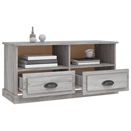 Meuble TV compact gris Sonoma pour optimiser le rangement des petits salons - 6
