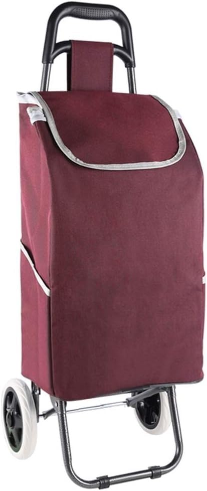Carrito de compras ligero de hierro plegable con tela impermeable, plegable para viaje miniatura 1