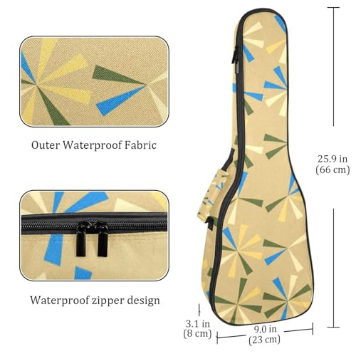 JRHEJTHH Housse imperméable pour ukulélé en tissu Oxford durable et élégant avec sac de rangement Motif géométrique Jaune, Multicolore., 25.9x9x3.1in/66x23x8cm, Moderne - Les Beatles, Paul McCartney, John Lennon, RIngo Starr, George Harrison JRHEJTHH Housse imperméable pour ukulélé en tissu Oxford durable et élégant avec sac de rangement Motif géométrique Jaune, Multicolore., 25.9x9x3.1in/66x23x8cm, Moderne – Image 5