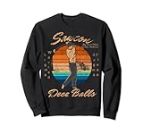 Sawcon Deez Balls Funny Golfer Retro Sunset Ligma Sugma Gift Sweatshirt