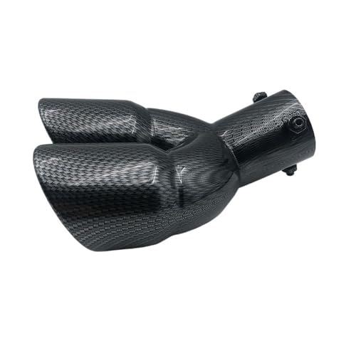 Silenciador de coche universal de 63 mm en acero inoxidable para escape trasero