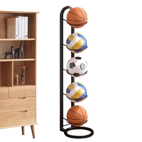 Rack de rangement basket-ball en acier à 5 couches extérieures pour multisport