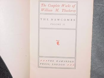 Hardcover The Newcomes Volume II (The Complete Works of William M. Thackeray) Book