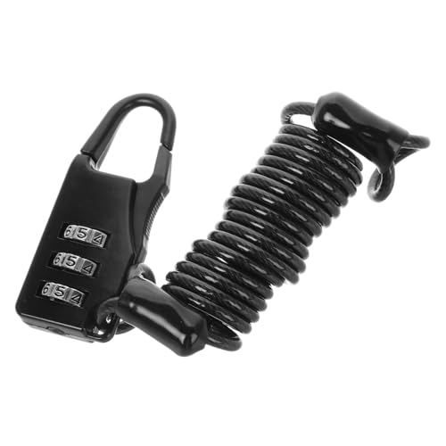Alipis Lock Compact Durable Motorcycle Security Lock with Cable for Safe Storage for Everyday Use