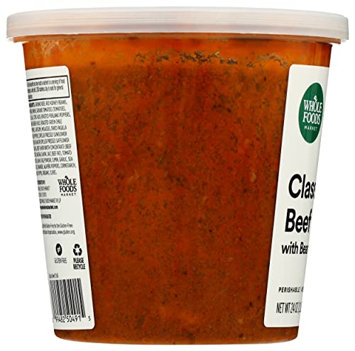 Whole Foods Market, Classic Beef Chili With Beans, 24 Ounce #TOP5