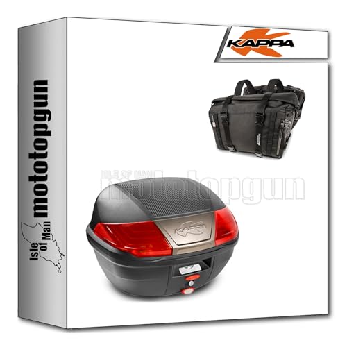 Sacoches RA316BK et top case Kappa K400N pour voyager en Ducati Monster 1100