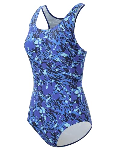 Image of Girls' Swimsuit One Piece Swimming Suits Flyback Swimwear for Practice