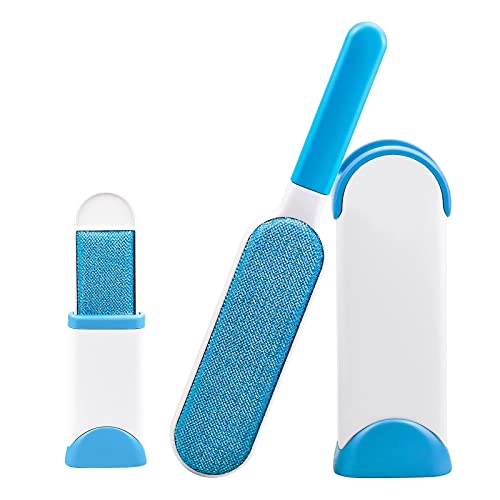 YUENX Brosse Anti Poils Animaux Brosse de Nettoyage Magique Réutilisable Enlève Poils pour enlever Les Poils d’Animaux de Compagnie avec Auto-Nettoyage Retirer Chien Chat Cheveux (Bleu) Cover