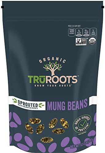 TruRoots Organic Sprouted Mung Beans, Certified USDA Organic, Non-GMO Project Verified, 10 Ounces (Pack of 6)