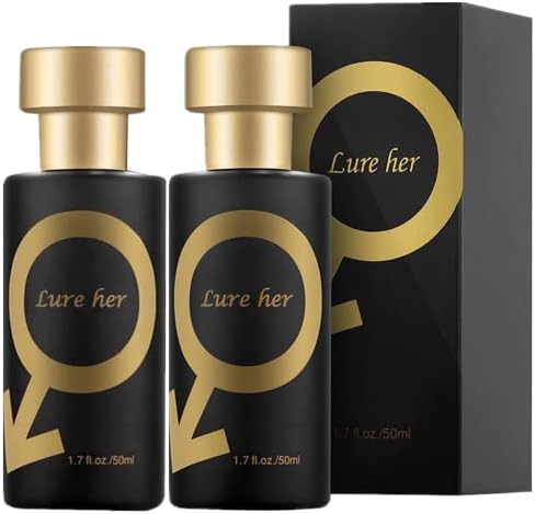 VANLOFE Lure Her Perfume for Men - Golden Feromonas Cologne for Men Attract Women (2pcs)