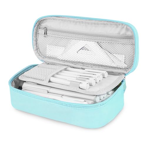 wonsar Federmäppchen Mäppchen Federtasche Etui 4 Fach Federmäppchen Mädchen Jungen Teenager Schlamppermäppchen für Schule & Büro