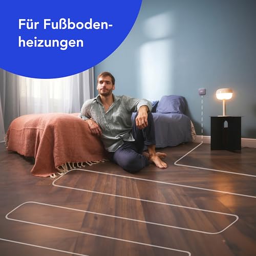tado° Smartes Thermostat X - Starter Kit für Fußbodenheizung und Boiler, Steuerung per App und Smart Speaker (Alexa, Siri, Google Assistant), DIY Installation, Nicht kompatibel mit tado° V3+