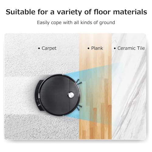 Image of Chetsavz -Robotic-Mop-Smart-Automatic-Cleaner-Robot-Charging-Remote-Control-Wireless-Sweeping-Mopping-Dry-Wet-Cleaning-Machine-(Black)-Multicolor