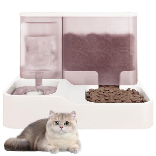 Alimentador Automático Pet e Água Conjunto 2 em 1 de 1L+2,8L, Dis...