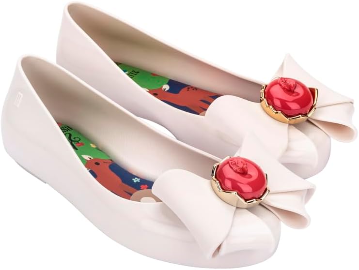 mini melissa Girl's Sweet Love + Disney Princess Jelly Ballet Flat for Kids - Jelly Ballerina Shoes for Girls, Disney-Inspired Ballet Flat