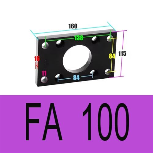 Plaque de bride de base FA-100 d'origine pour vérin SC SU robuste - 3
