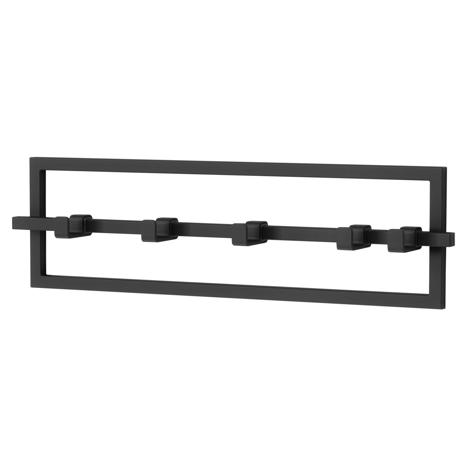 Umbra Cubiko Appendiabiti a Parete 5 Ganci, Acciaio, Nero