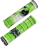 Marque Grapple Mountain Bike Handlebar Grips – Single Lock-On Ring MTB and BMX Bicycle Handle Bar with Non-Slip Grip (Hulk Green)