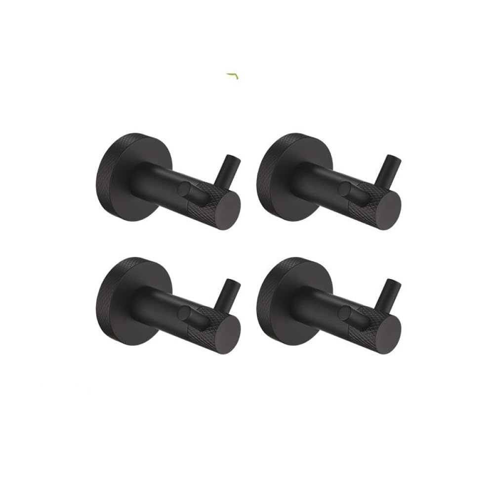 Support mural noir en acier inoxydable pour éviter la rouille, kit accessoires WC et bain