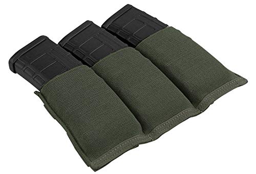 KRYDEX Molle 5.56mm Single/Double/Triple Magazine Pouch Speed Mag Pouches for .223 5.56 Magazine (RG-Triple Pouches) by KRYDEX - Used condition - Image 2