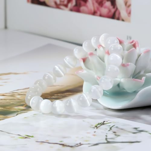 8mm Natural Gemstones Round Beads Energy Power Crystal Chakra Reiki Healing Elastic Stretch Bracelet 7 Inch Unisex3